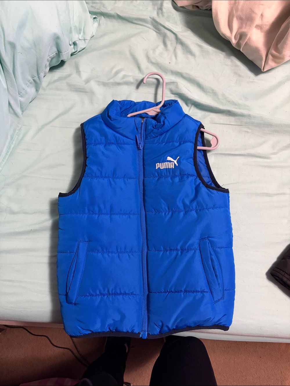 Puma Royal Blue Quilted Puffer Vest
